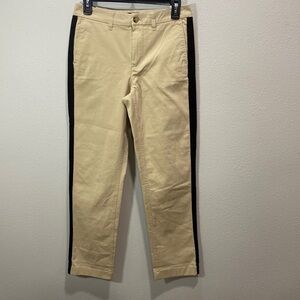 J crew high rise girlfriend‎ chino pants side stripe